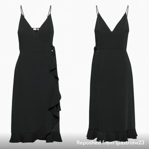 Aritzia Black Midi Dress